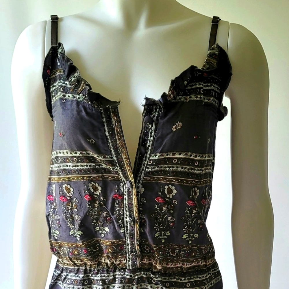 Buffalo David Bitton Floral Strappy Short Romper